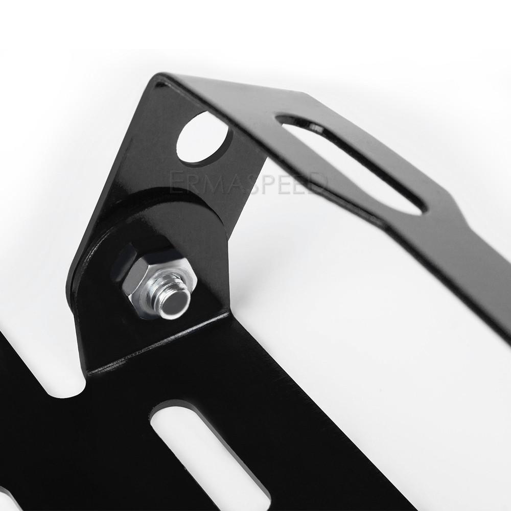 Универсальный держатель номерного знака мотоцикла из алюминиевого сплава, монтажный кронштейн, регулируемая крышка регистрационного номерного знака, мото