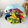 Автоматический зонт с тематикой The Wiggles, легкий и портативный, 8 спиц, идеально подходит для путешествий на свежем воздухе, дней рождений, Рождества, в качестве подарков.