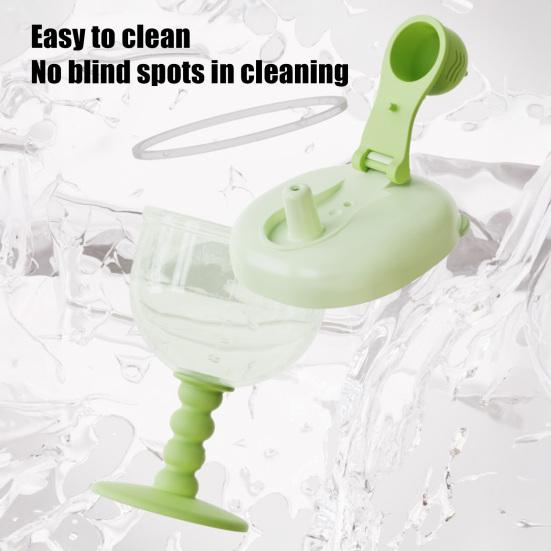 Бокал с крышкой, трубочкой и мерными делениями. Герметичная дорожная кружка. Детская поилка для вечеринок, дней рождений и использования на открытом воздухе.