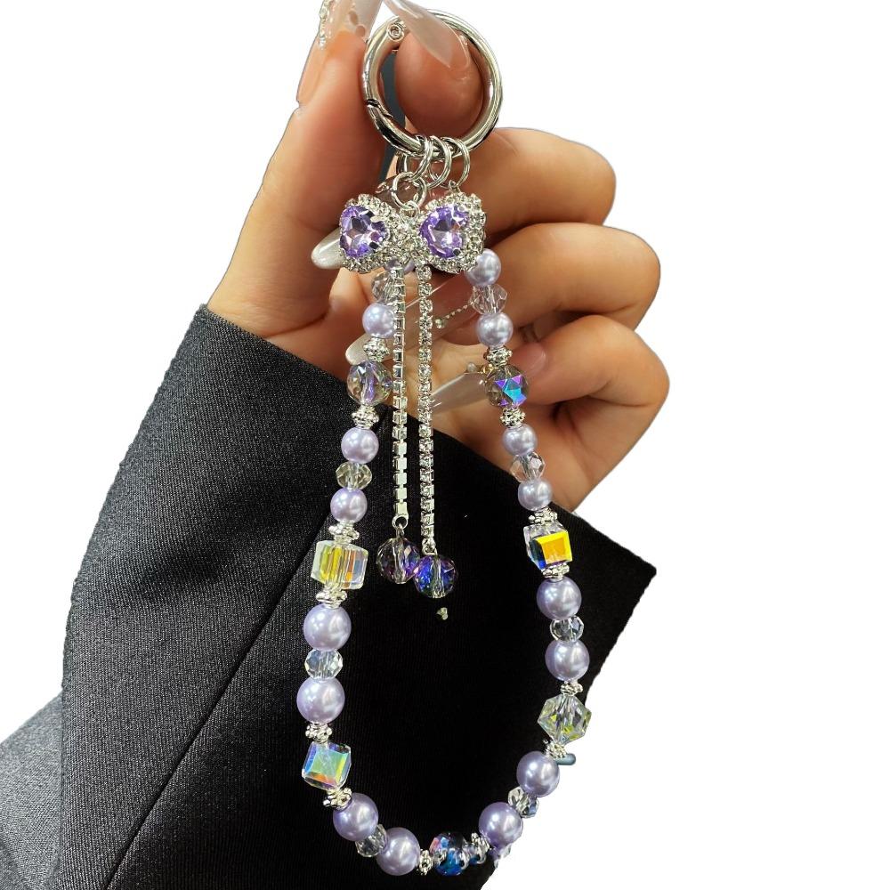 Высококачественный роскошный ремешок для телефона со стразами, жемчужный ремешок для телефона со стразами, подарок для девочек на Новый год