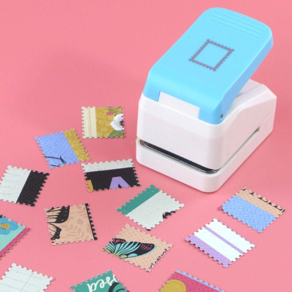 DIY Stamp Border Punch Labor Saving Stamp Shape Hole Punch Toothed Puncher Embosser  Craft