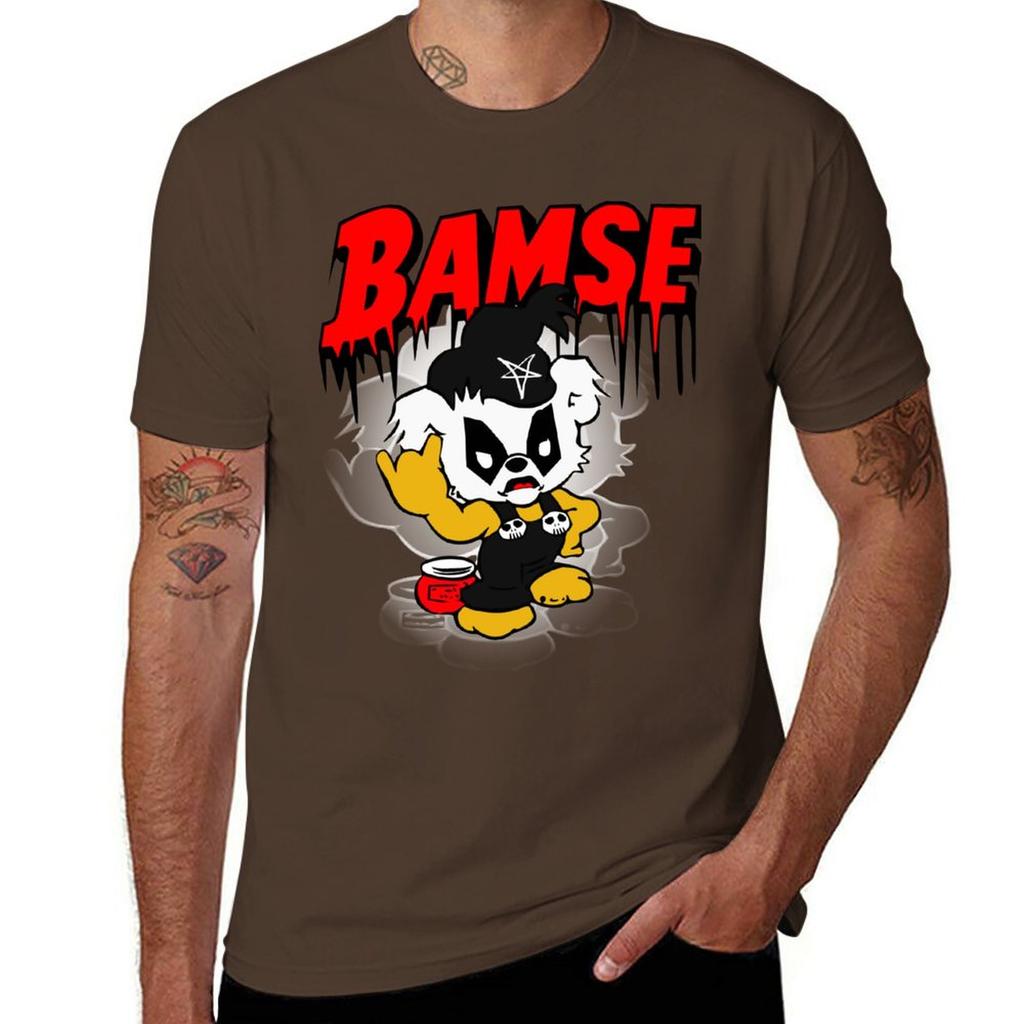 New Black Metal Bamse T-Shirt sweat shirt black t shirt workout shirts for men