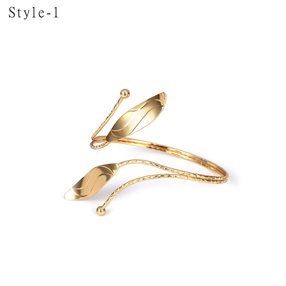 Retro Alloy Punk Hollow Out Geometric Shape Arm Chain Bracelet