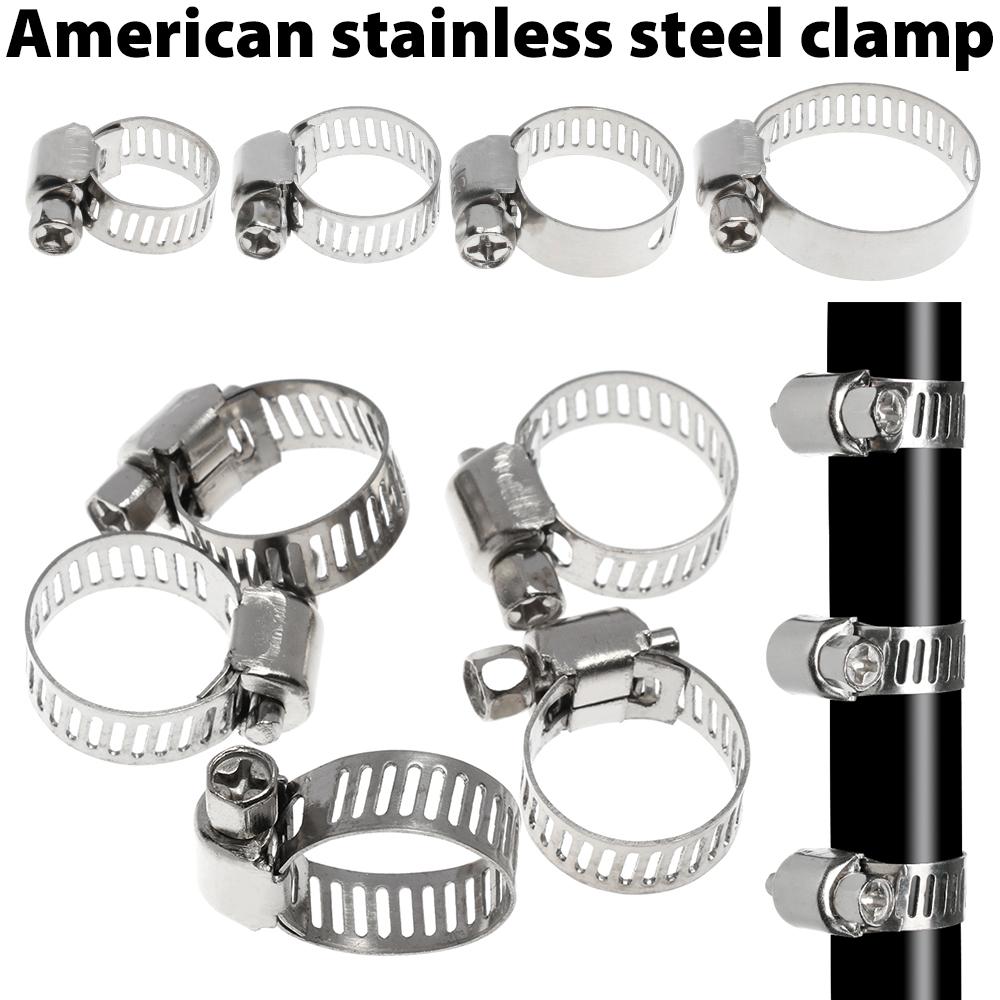 10 Pcs New Welding Exhaust Sealing Hardware Pipe Clip Hose Clamps Stainless Steel T Bolt