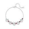 S925 sterling silver crown bracelet women's natural olivine crystal stone micro-inlaid zircon sweet colored treasure jewelry women's jewelry gift