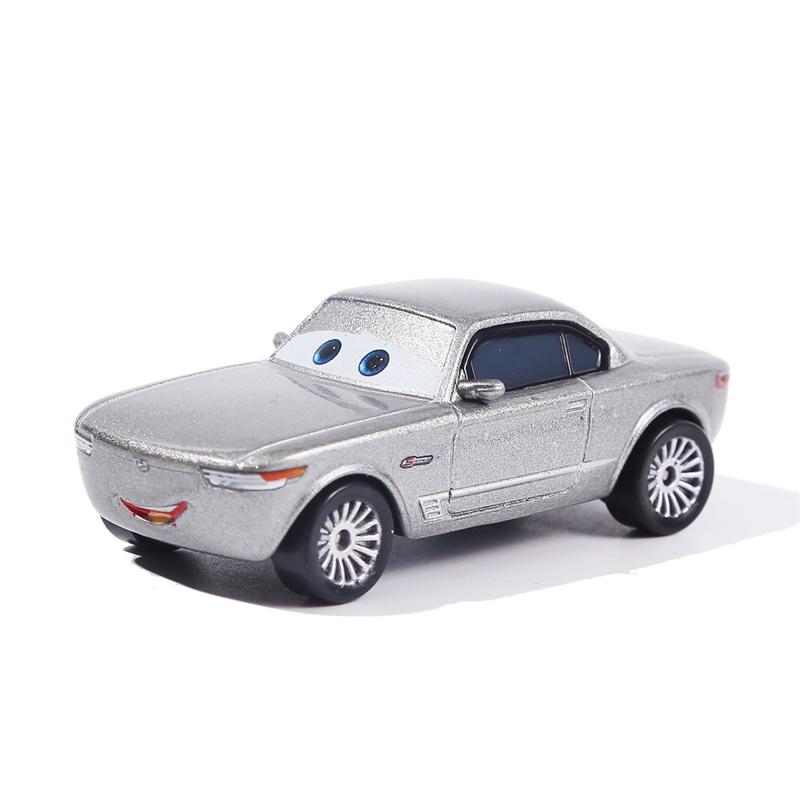 Нетоксичные машинки Pixar Cars Игрушка Молния Маквин Джексон Шторм Король Мэтр 1:55 Литая модель автомобиля из сплава, подарок на Рождество для ребенка