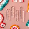 5x Глиняные линейки Акриловые Портативные Измерительный Инструмент-Арка Направляющая Набор для Измерения Керамики для