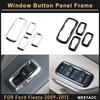 4 шт. ABS хромированный переключатель окна автомобиля, кнопка подъема, панель, наклейка, декоративная накладка для Ford Fiesta MK7 2009-2013