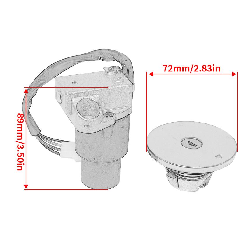 Motorcycle Fuel Gas Ignition Switch Lock With Key Kit For Yamaha FZR250 1987-1988 FZR400 1988 1989 1990 FZR600 1989-1993