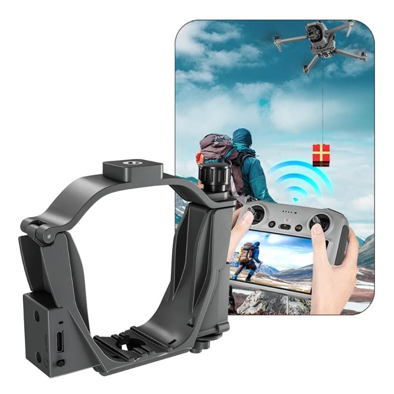 Precisions Payloads Delivery Air Dropping Thrower for Air 3 Drones Landing Gear and Long Releases Mechanism