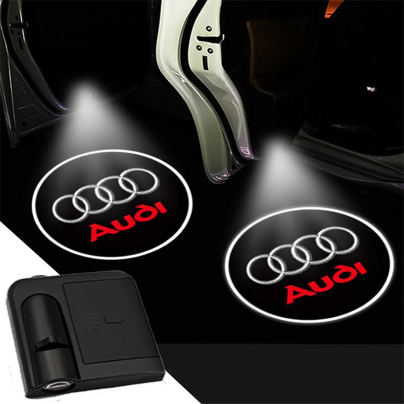 1pcs LED Car Door Welcome Light Laser Projector Logo Ghost Shadow Light For Q5 A4 B6 B8 B7 A6 C5 C6 C7 A3 A5 Q3 Q5 Q7
