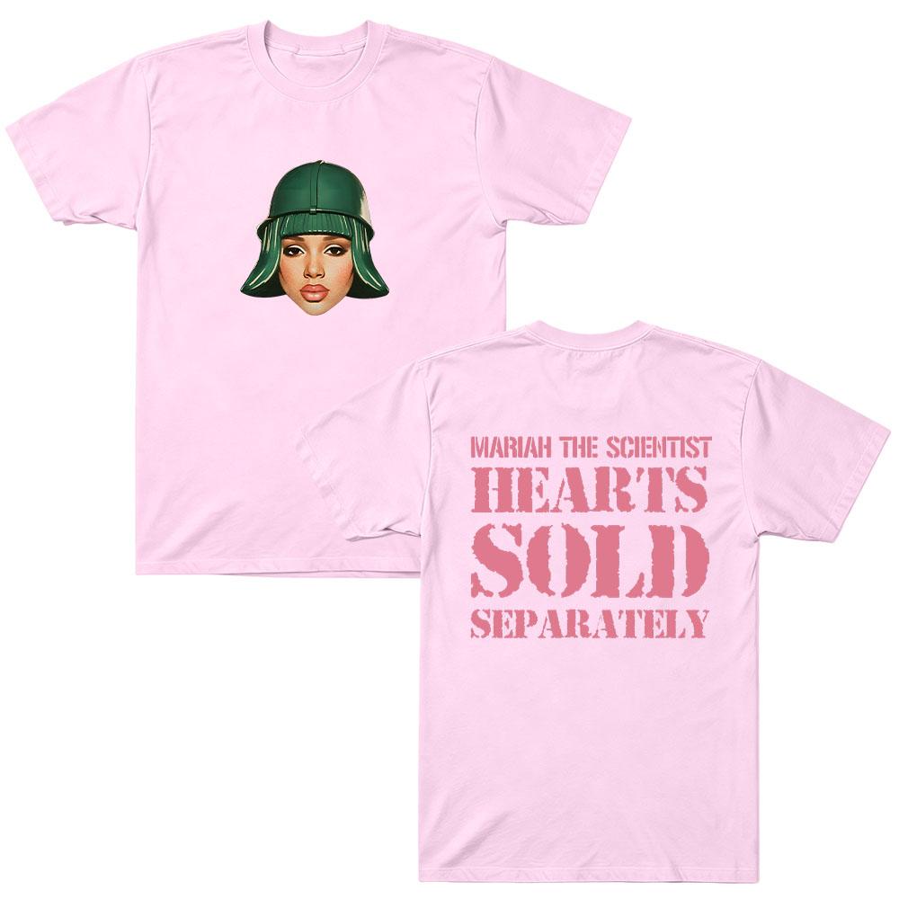 Mariah The Scientist HSS Face Tee Y2K Cotton High Quality Short Sleeve Unisex Summer New Round Neck Popular Trends Streetwear