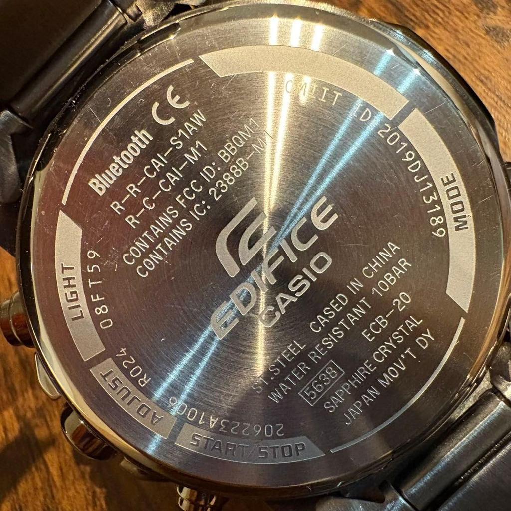 Б/У Новые Мужские часы CASIO Edifice с Bluetooth, водостойкость 10 АТМ