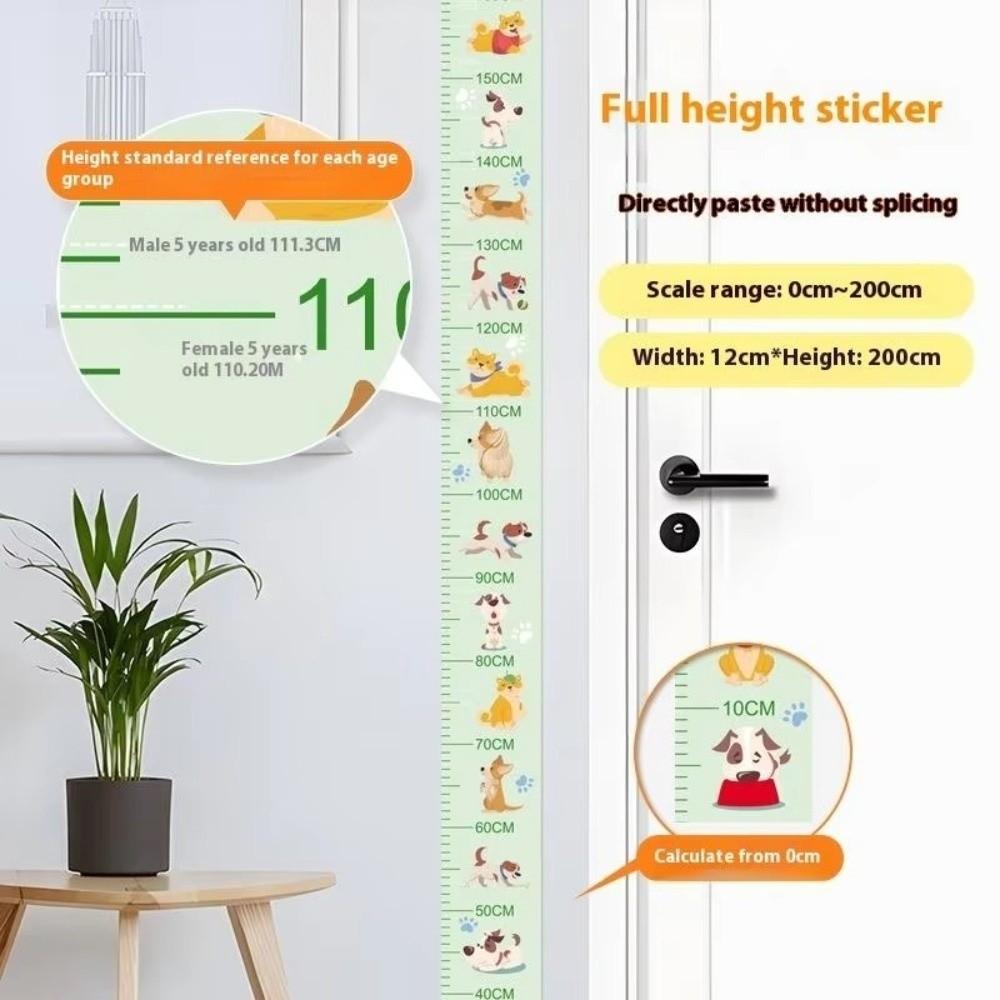 2M Height Child Growth Chart Waterproof Height Measuring Tape New Growth Chart Sticker  Home Use