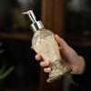 Proof Pump Retro Agate Soap Dispenser Anti-slip Refillable Bath Lotion Container Empty Press Type Liquid Hand Lotion Bottle