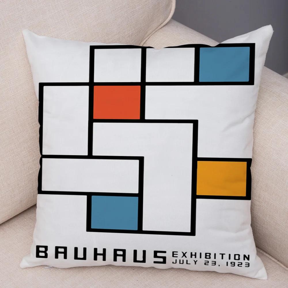 Piet Mondrian Geometric Line Color Block Pillowcase Soft Plush Throw Cushion Cover Decor Nordic Style Pillow Case for Sofa Home
