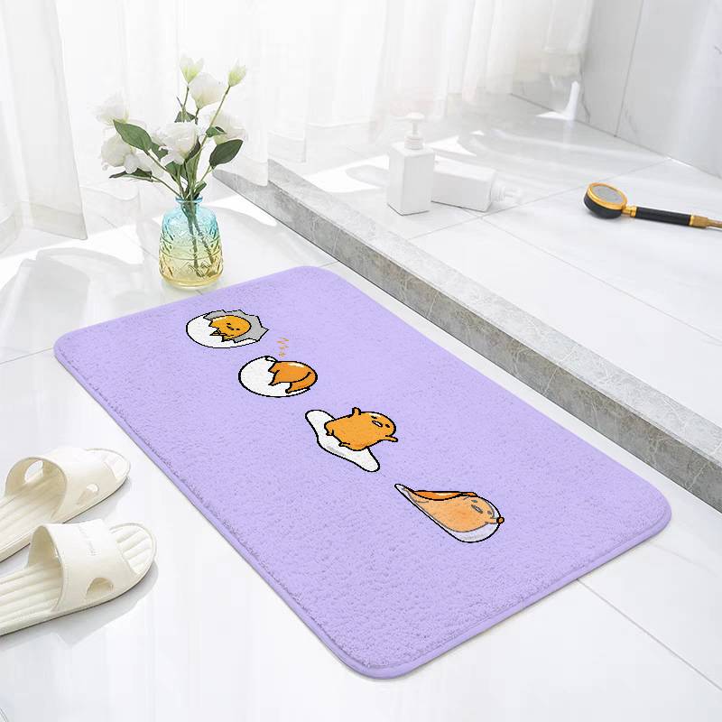 Милые напольные коврики Gudetama, коврик для домашней прачечной, ковер для декора гостиной, зоны отдыха, противоскользящий коврик для ног, коврик для прихожей