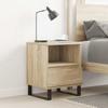 VidaXL Bedside Table Sonoma Oak 40x35x50 Cm Engineered Wood 830642