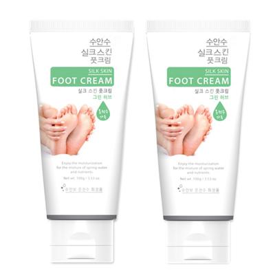 Крем для ног Enesty Suansu Silk Skin Hot Spring Water с зелеными травами, 100 г, 2 шт.