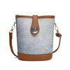 Fashionable Korean Style Casual Bucket Bag For Women In Elegant Black Silver Brown Colors