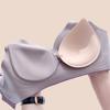 Женский бюстгальтер Съемные накладки на грудь Сплошной цвет Push Up Поддержка груди Дышащая мягкая беспроводная застежка на спине Регулируемые бретели Спортивный бюстгальтер