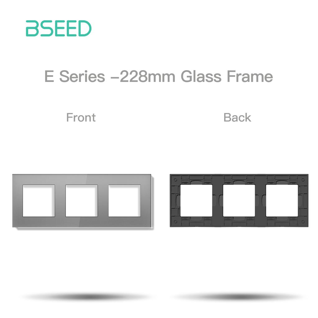 Модули переключателей BSEED WIFI Click Switch, детали для умных выключателей света, белая стеклянная рамка, комбинированные настенные розетки для самостоятельной сборки, USB-зарядный ключ, серия E.
