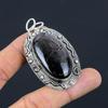 Овальный камень гиперстен безель день рождения сестры новый кулон ювелирное изделие стерлинговое серебро