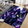 Eevee Square Area Rug, Non-Slip Floor Mat for Bedroom, Perfect Gift for Eevee Fans.chl