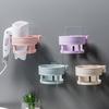 1PCS Hair Dryer Holder Wall Mounted Punch-Free Blow Dryer Rack Rotating Suction Cup Hair Dryer Storage Bracket Home