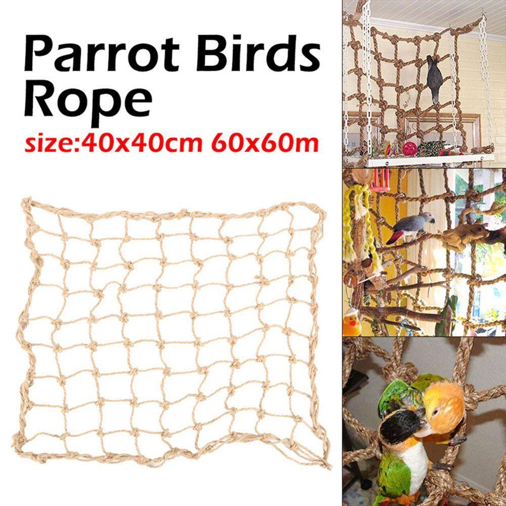 Climbing Training Swing Parrot Hanging Rope Ladder Climbing Rope Net Hammock