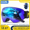 Ski Goggles Pro 100% UV400 Protection Anti Fog Interchangeable Lens Skiing Glasses Snowboard Snow Goggles for Men Women Natfire 7