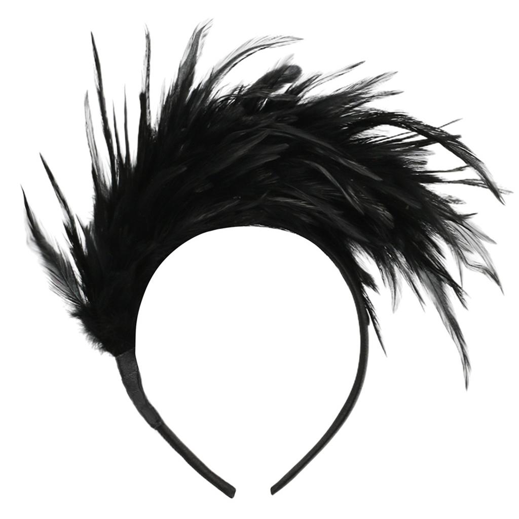 Festival Plumes Hairband For Dance Event Costume Hairband Stage Performances Hairhoop 1920S Theme Event Dressingup Props