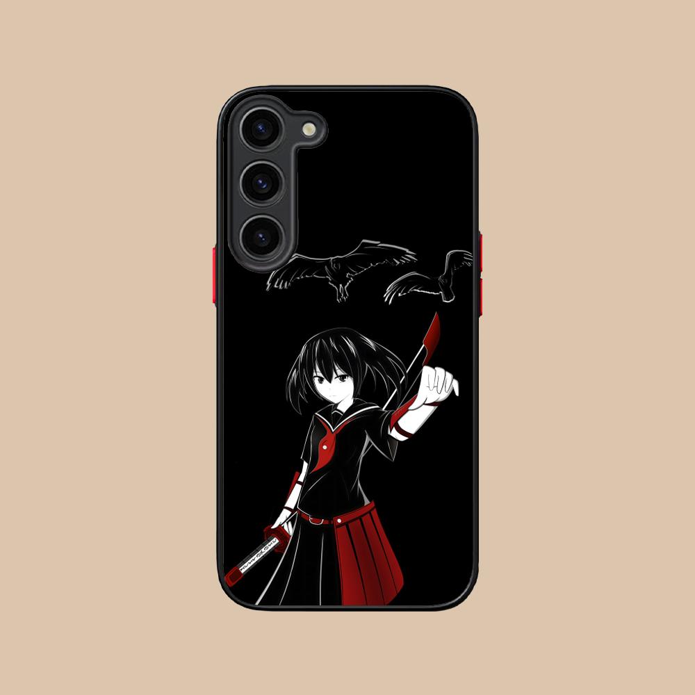 Akame Kurome Silicone Mobile Phone Case for Samsung Galaxy S26 S25 S24 S23 S22 S21 Plus FE Ultra Colorful Cover