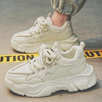 Мужские модные сетчатые дышащие кроссовки Dad Shoes - повседневные кроссовки на толстой подошве для бега