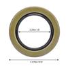 8 ШТ. Сальники ступицы колеса прицепа 2,25 дюйма внутренний диаметр 3,376 дюйма наружный диаметр Сальники с двойной кромкой для Dexter Texcom RV прицепа