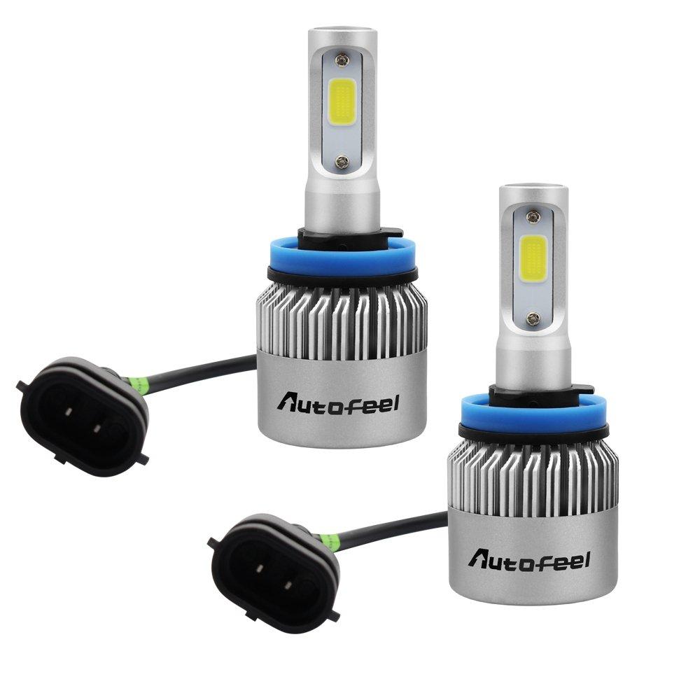 Autofeel [Оригинальный продукт] Светодиодная фара H8/H11 совместимая с 6500K DC9V-32V светодиодным чипом, модель с вентилятором для отвода тепла, 5 лет гарантии