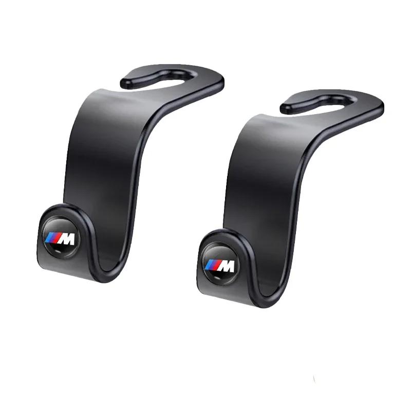 Car Sticker Car Seat Headrest Hook Auto Back Seat Storage Organizer Hanger For BMW M 50th E46 E90 E49 F30 F80 E36 E46 E93 E92 F3