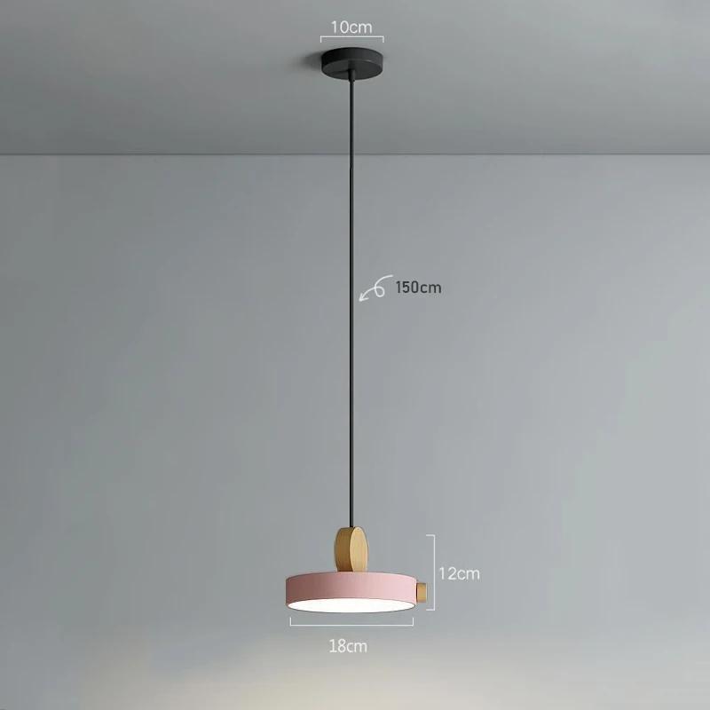 Подвесной светильник для обеденного стола в скандинавском стиле, современная трехцветная люстра с затемнением, украшения для баров и ресторанов, прикроватный светильник для спальни