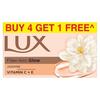 Lux Flaw-less Glow Bathing SoapBuy 4 Get 1 Free|150g Infused with Vitamin C & E |For Superior Glow|