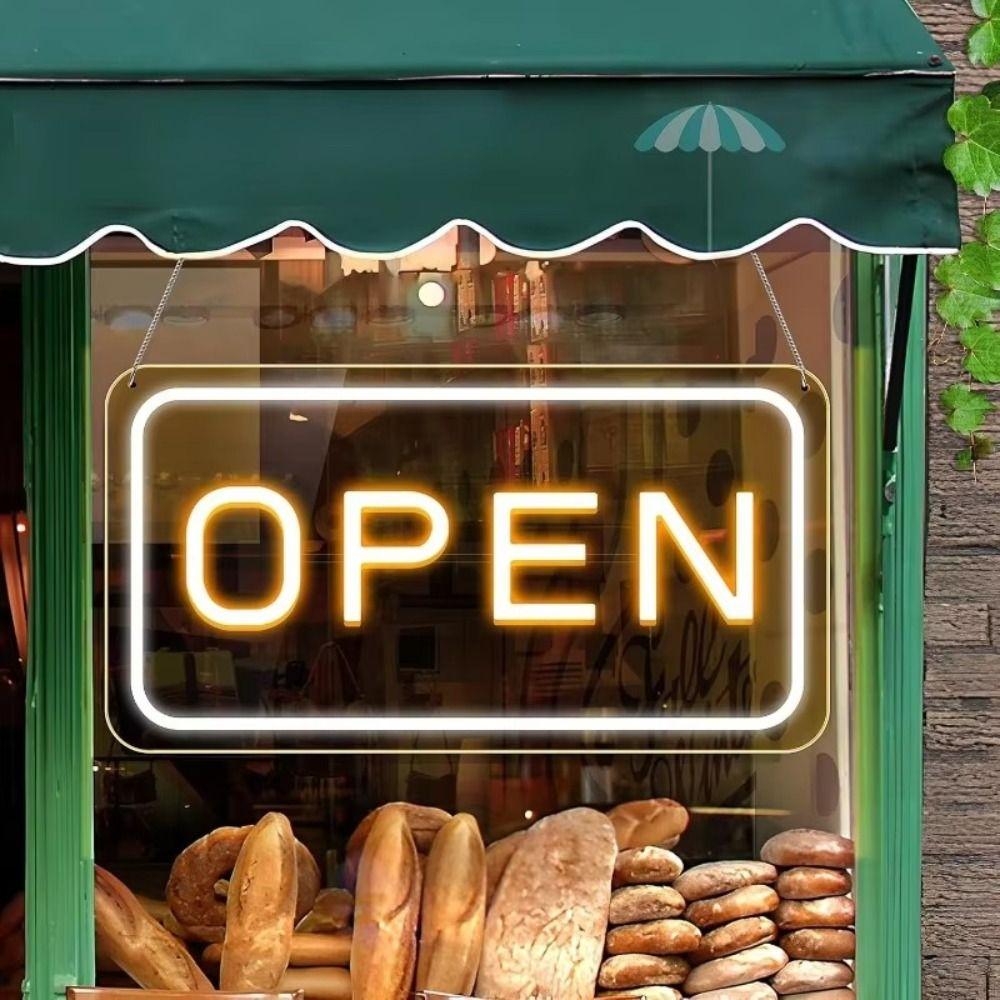 Неоновая вывеска на USB-питании, регулируемая яркость, долговечная неоновая лампа, для витрины магазина