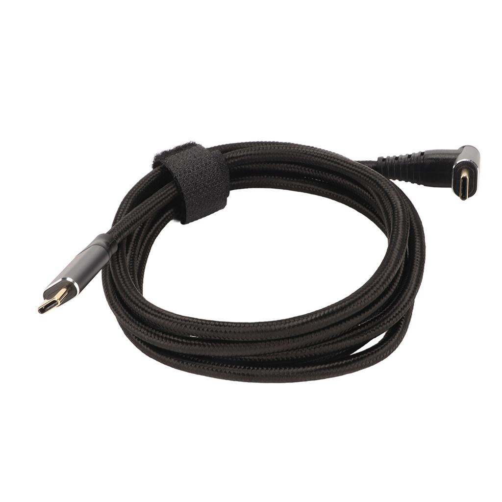 Кабель USB C под прямым углом 4K 60 Гц Поддерживает PD100 Вт Type C 3.2 Gen2 Полнофункциональный USB C Шнур для быстрой зарядки для