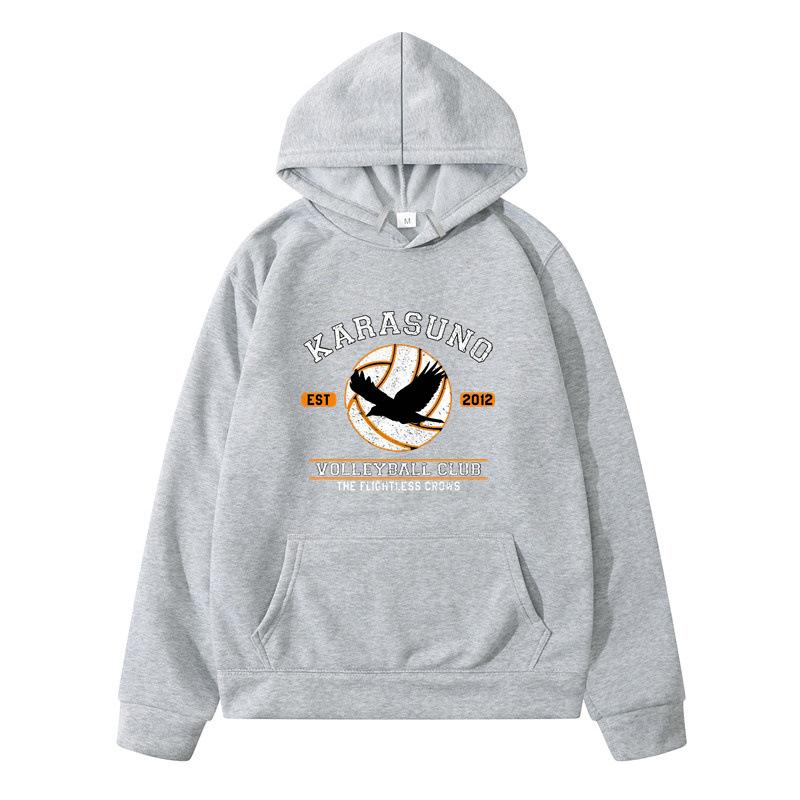Осень Зима Haikyuu Косплей Мужские Толстовки Мальчики Харадзюку Девочки Пуловер Нарядный Повседневный Свободный Удобный Свитшот