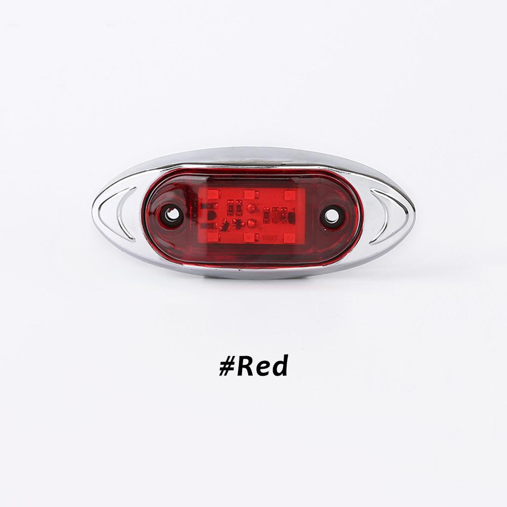 2 шт. боковые габаритные огни красные для прицепа грузовика каравана автофургона светодиодные лампы боковые габаритные огни 12/24 В предупреждающий свет