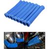 Titanium Spark Plug Wire Heat Shield Boots - 8 Pack 6 Inch Double-Wall High-Temperature Exhaust Header Protectors, Universal Sleeve Cover for V8 SBC