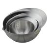 Mixing Bowl with Scale Deep Mixing Egg Salad Bowls for Cooking Nesting Mixing Kitchen Bowl 304 Stainless Steel Bowls Coconut