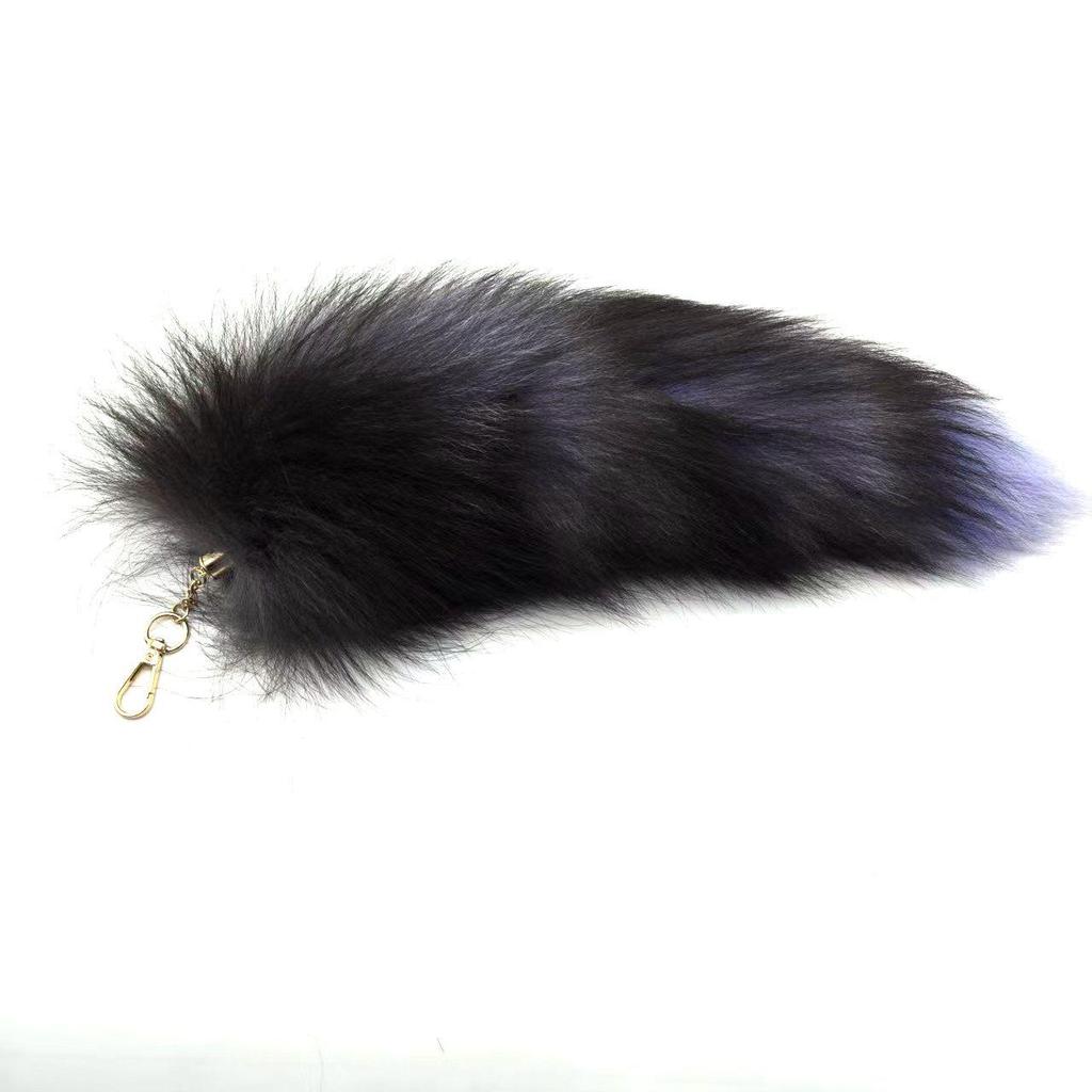 Брелок-подвеска в виде лисьего хвоста и аксессуар-шарм для сумочки