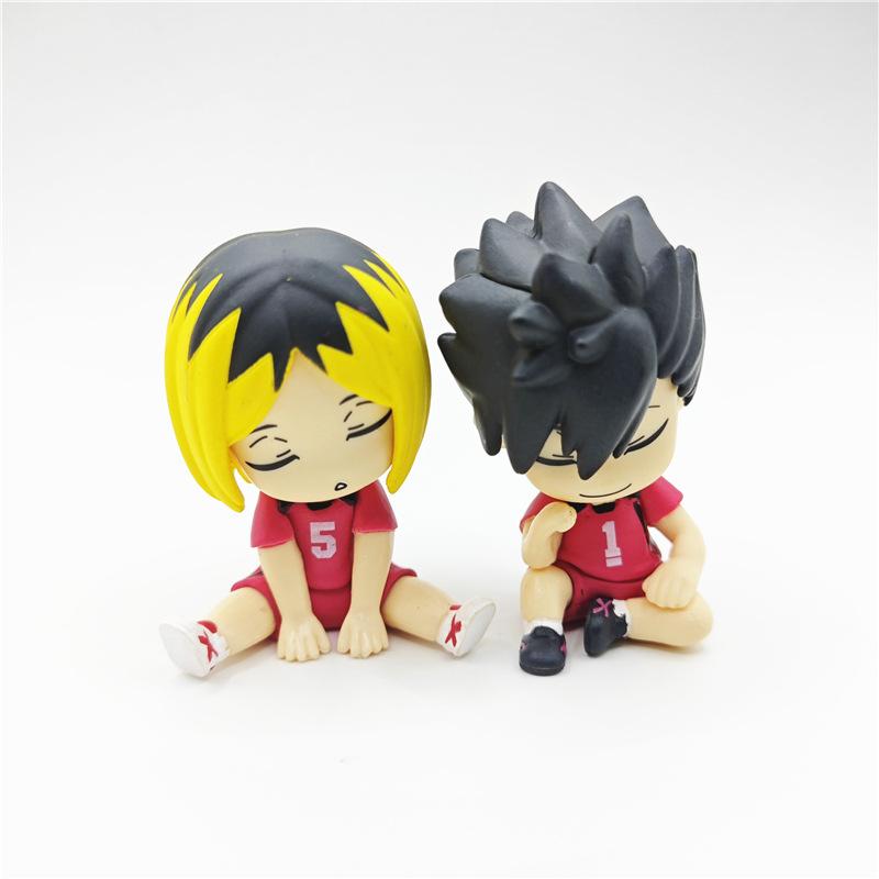4 шт. Аниме Хайкюу Фигурки Bokuto Kotaro Akaashi Keiji Oikawa Tooru Iwaizumi Hajime Фигурки Действия Q Версия ПВХ Модель Игрушки 5 см