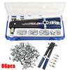 86Pcs Non-slip Blind Hand Riveter Threaded Insert Rivet Tool  Car Tool Repair