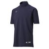 DESCENT Junior High Neck Short Sleeve Undershirt for Youth Baseball, Navy, 130cm, JSTD-720