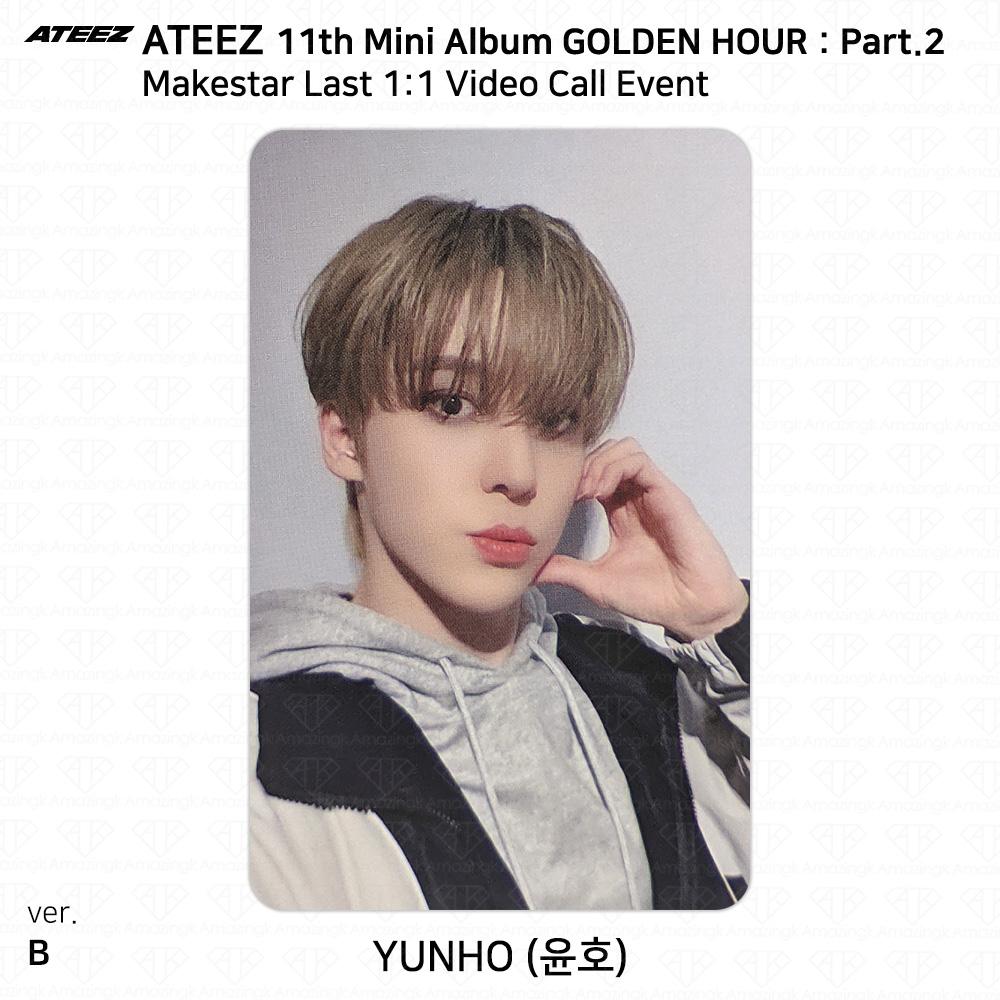 ATEEZ Golden Hour Часть 2 Makestar Последний Видеозвонок Событие Фотокарточка KPOP K-POP